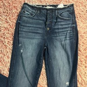 Gently used, high waisted, jigsaw ankle kancan denim
